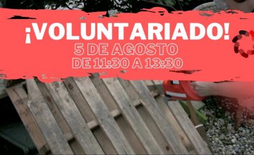 Huerto comunitario. Construccin de jardineras con palets