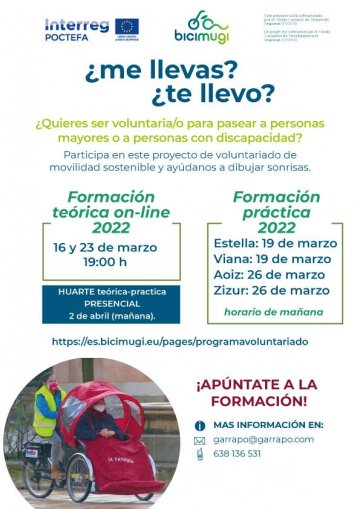 Movilidad Sostenible Me llevas? Te Llevo? Necesitamos personas que conduzcan un triciclo elctrico