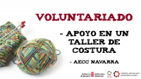 Apoyo en un taller de tejer, corchet, ganchillo...