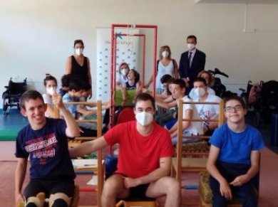 Campamento de ocio y rehabilitacin de jvenes con parlisis cerebral 