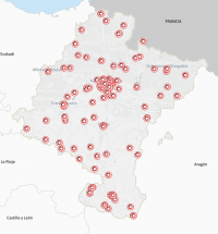 Actualizado el mapa de entidades de voluntariado de Navarra