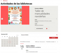 La Red de Bibliotecas Pblicas estrena un apartado de agenda de actividades en su portal web 