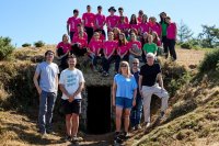 Lesaka acoge una nueva edición de los campos de voluntariado juvenil para recuperar los antiguos búnkeres del franquismo dentro del proyecto Fronteras de Hormigón’